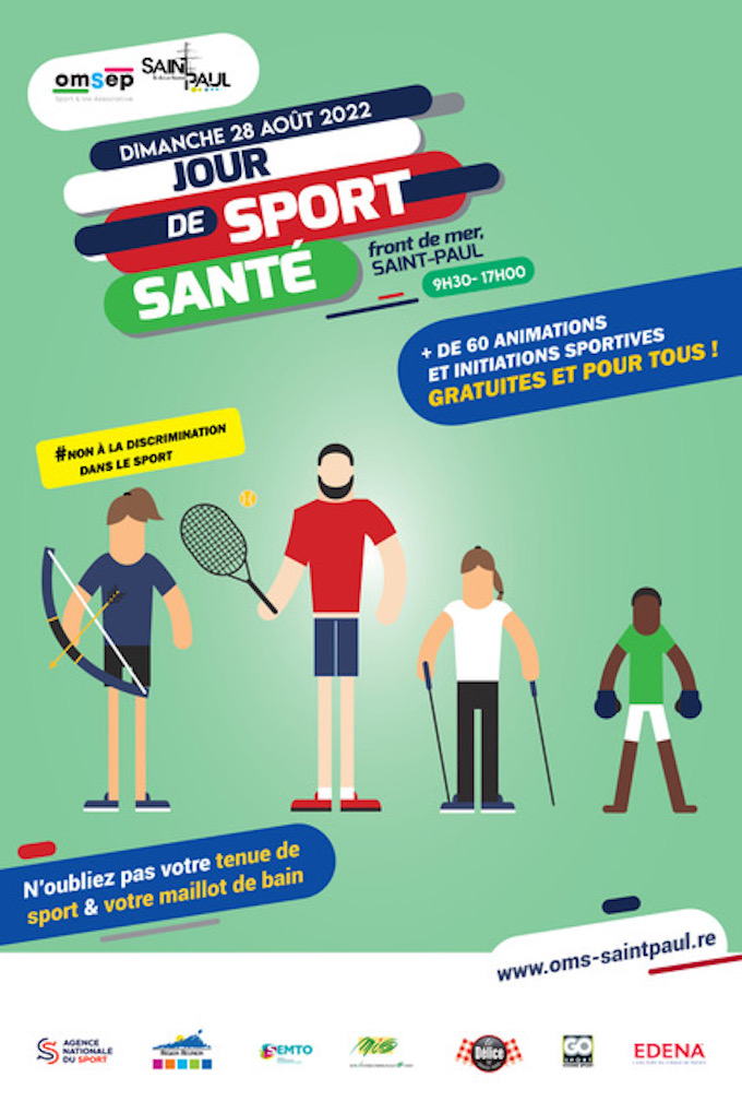 Jour de Sport Santé ce dimanche 28 août au Front de mer de Saint-Paul