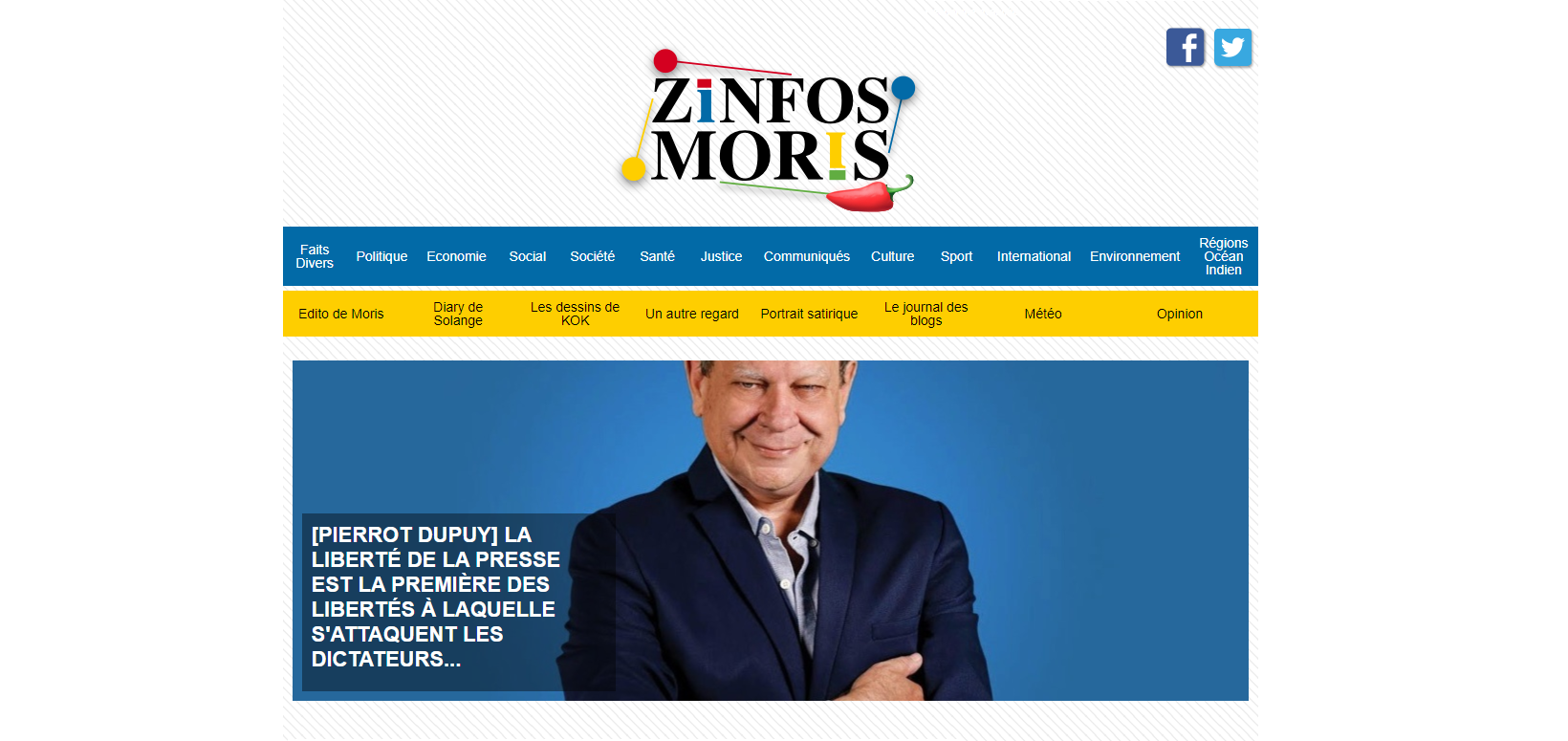 Le site Zinfos Moris censuré par le gouvernement mauricien
