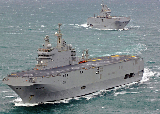 Navires de guerre Mistral: Ultimatum de la Russie à la France