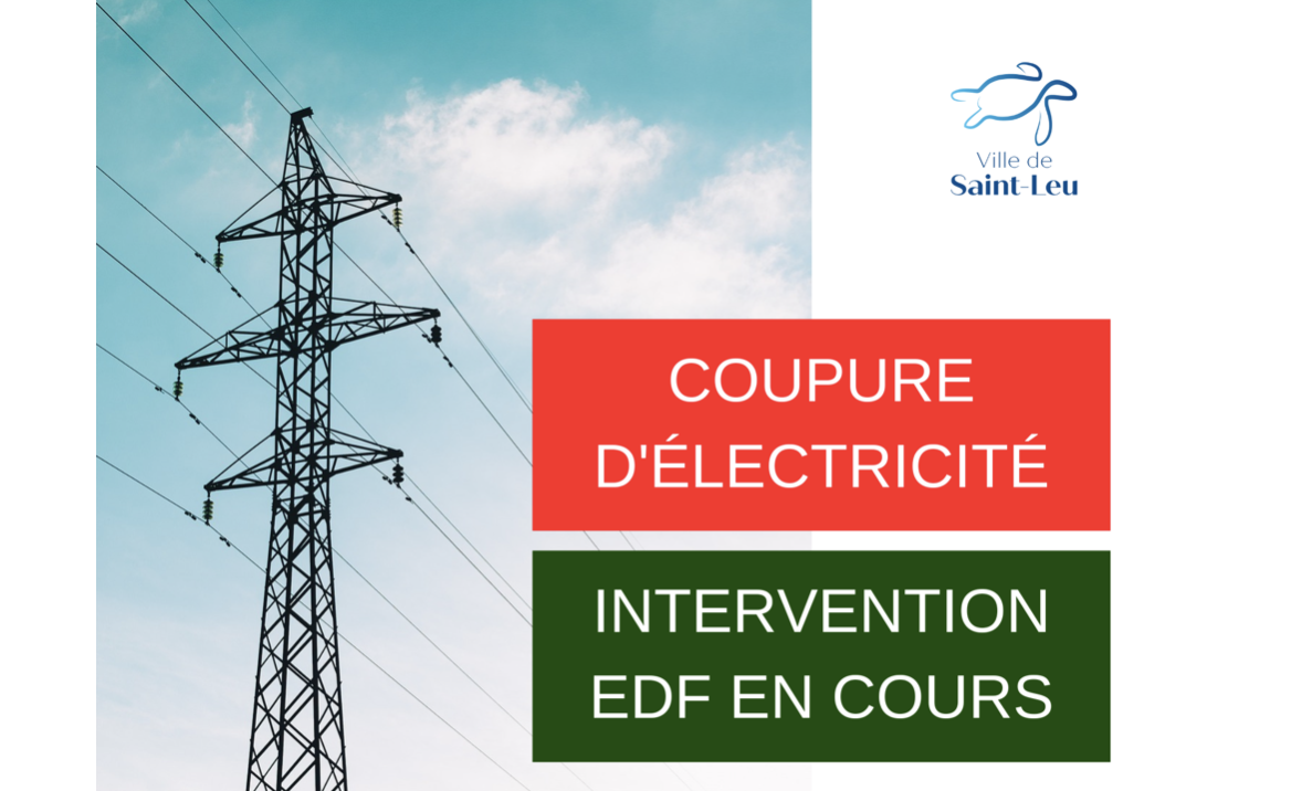 Les équipes d'EDF sont en intervention à Saint-Leu