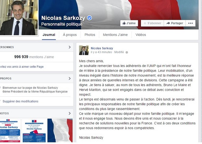 ​Nicolas Sarkozy devient président de l’UMP