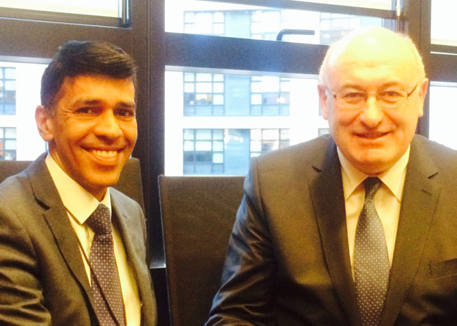 Younous Omarjee rencontre Phil Hogan, nouveau commissaire européen à l'agriculture