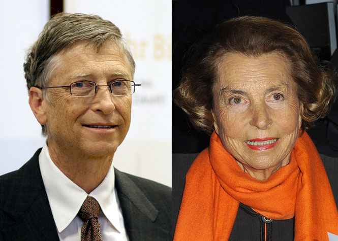 Classement Forbes : Bill Gates reste l'homme le plus riche du monde, Liliane Bettencourt dans le top 10