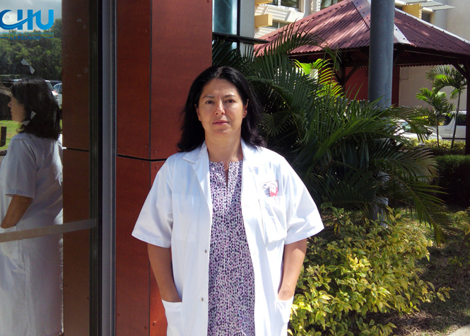 Dr Patricia Zunic, responsable du service d'onco- hématologie clinique du CHU sud Réunion