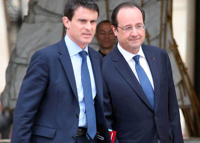 Manuel Valls devancerait largement François Hollande en cas de primaire