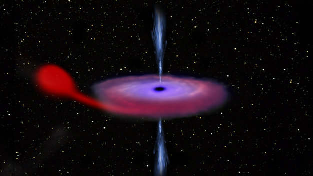 Black hole with stellar companion (ESA)