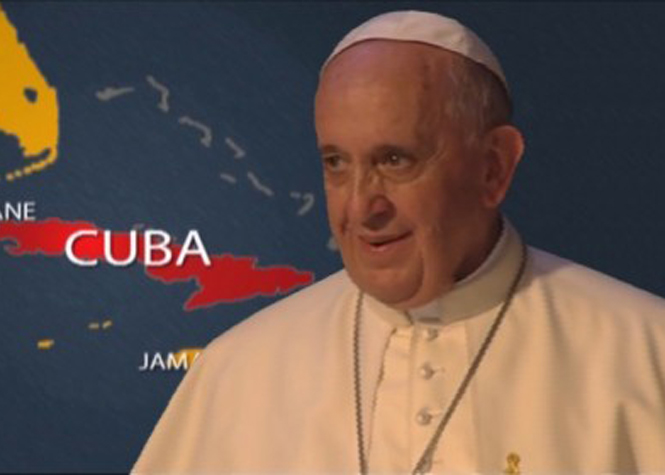 Le pape François en visite à Cuba
