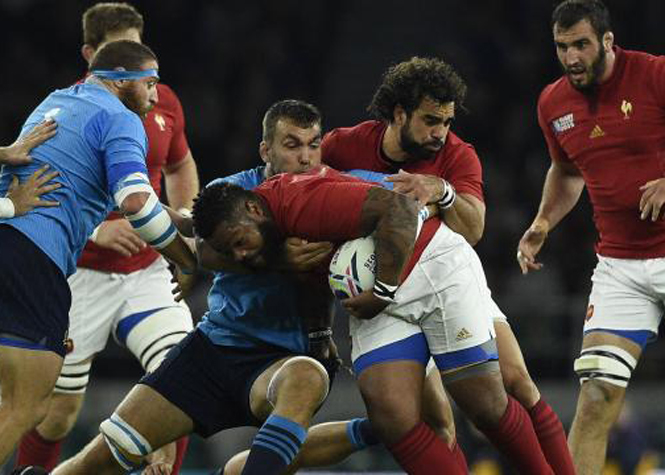 Coupe du monde de Rugby: Victoire de la France face à l'Italie