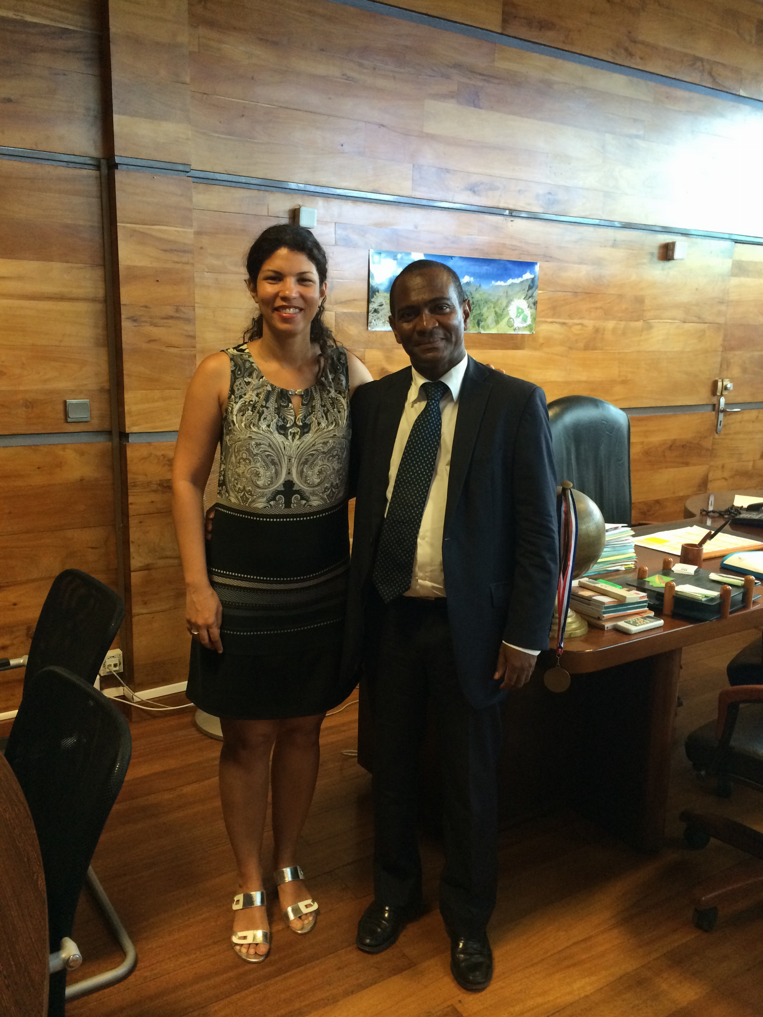 Visite du député de Mayotte Ibrahim Aboubacar à La Possession