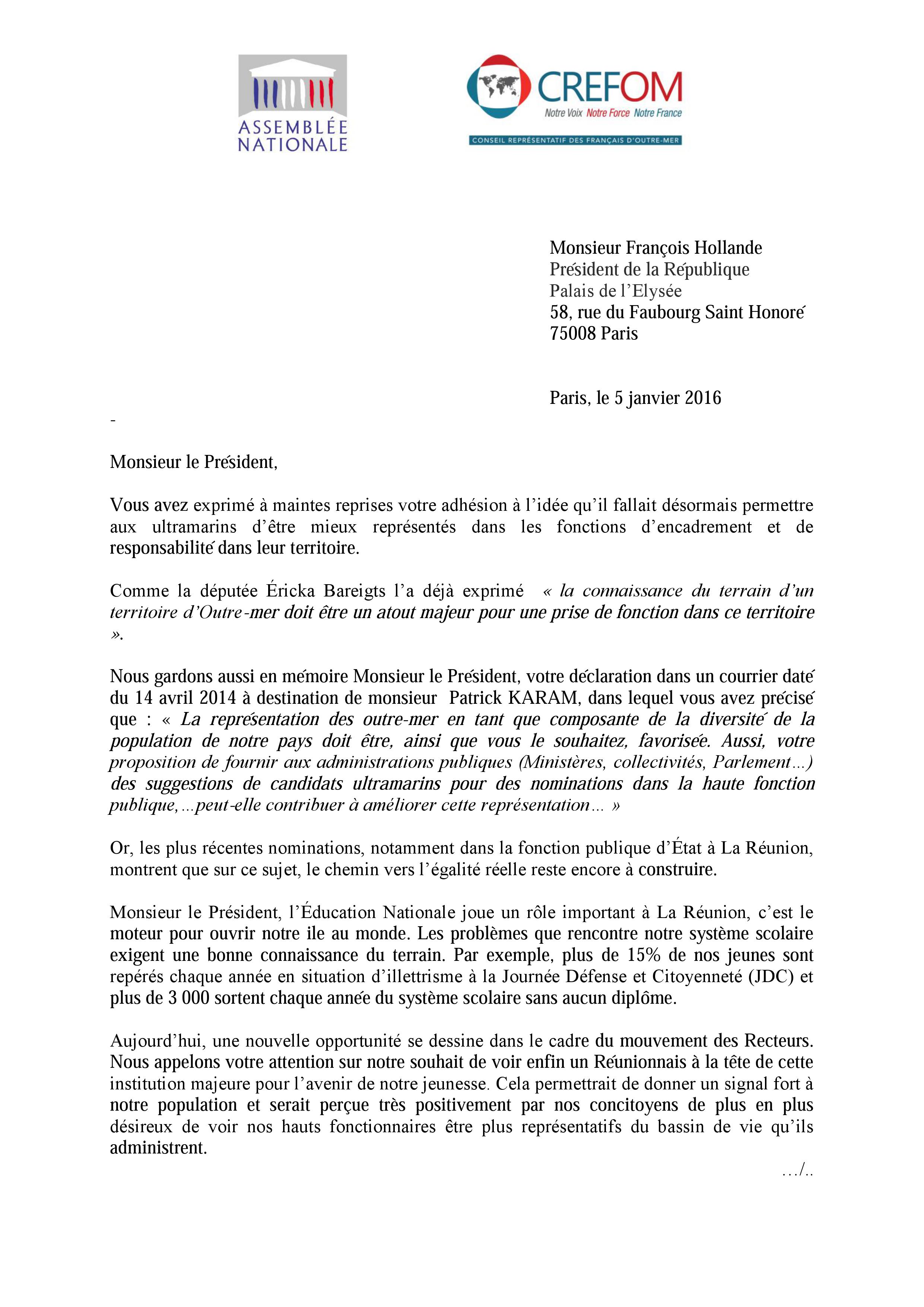 "Nomination d’un recteur réunionnais : Le CREFOM obtient gain de cause"