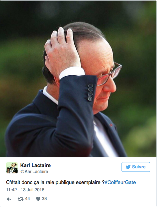 Les internautes s'amusent du coiffeur de F. Hollande à 10.000€/mois...