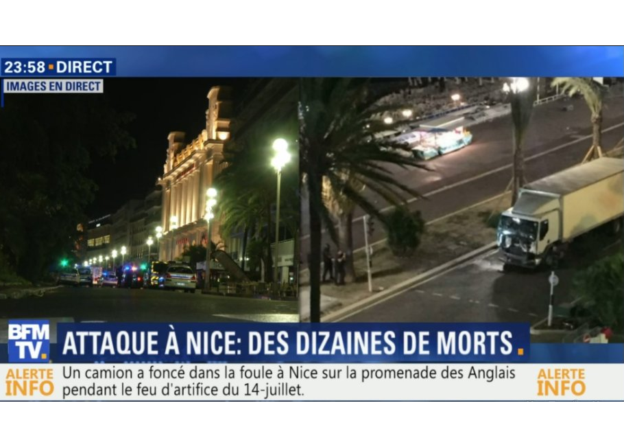 Attentat à Nice pendant le feu d'artifice: Au moins 80 morts [point à 3h00 du matin] 