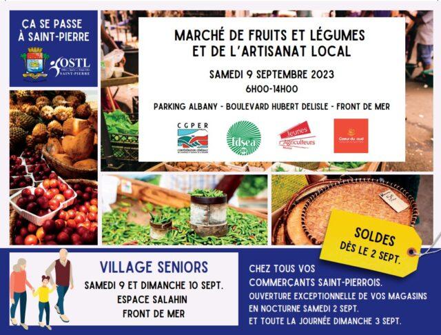 Marché de fruits et légumes et d'artisanat local le samedi 9 septembre