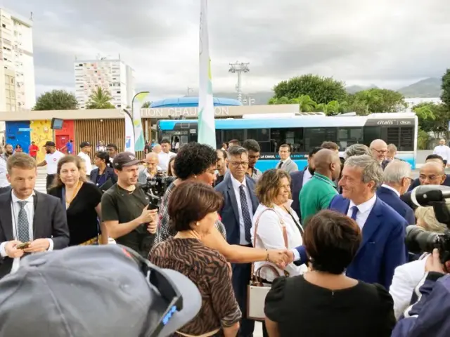 Visite du ministre délégué chargé des Outre-Mer au Chaudron