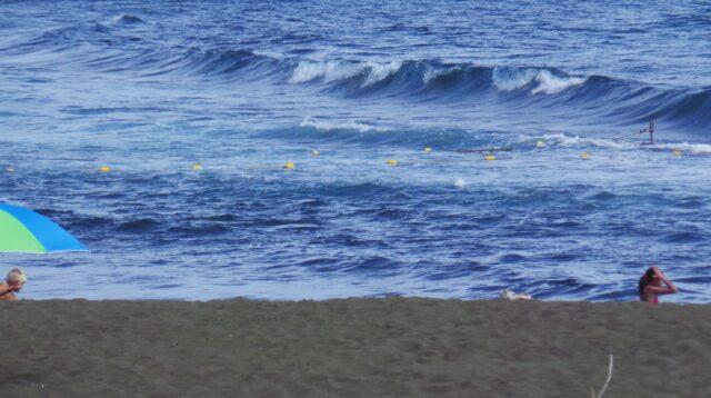 plage étang-salé baignade filet