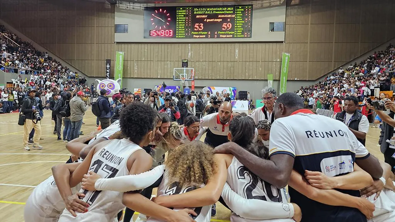 Basket_Reunion_Femmes Défaite de l'équipe féminine de basket en finale des JIOI 2023