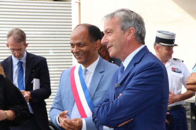 Emmanuel Séraphin, le Maire de Saint-Paul reçoit le Ministre délégué chargé des Outre-Mer, Philippe VIGIER