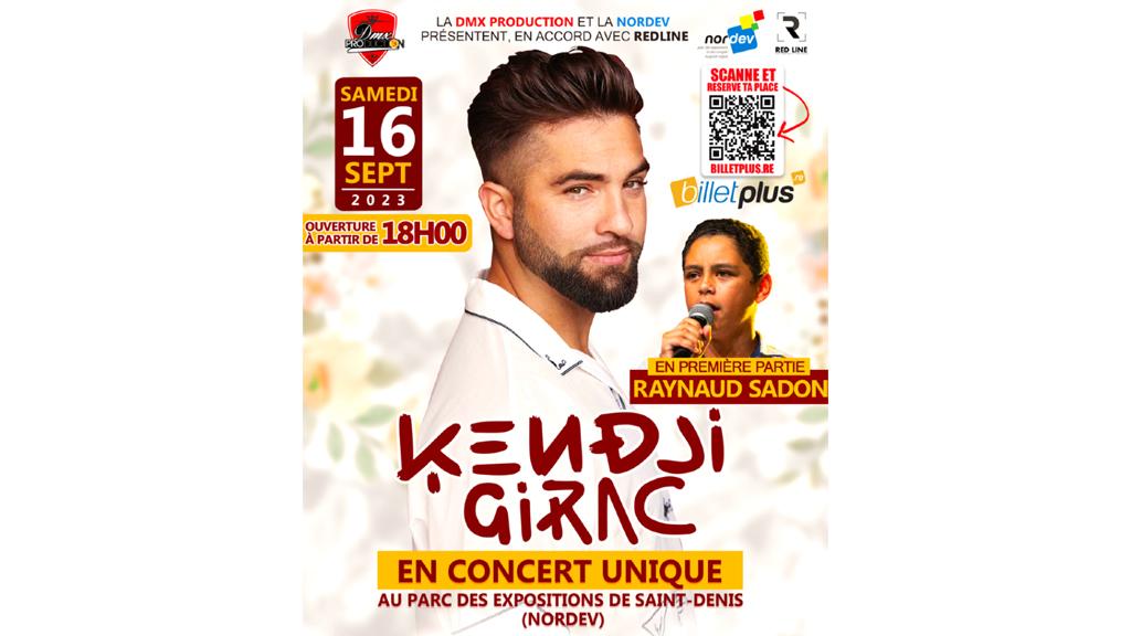 Le programme du concert de Kendji Girac à la Nordev ce samedi
