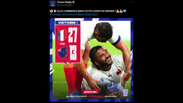 Les Bleus battent les All Blacks