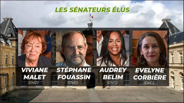 Les portraits des sénateurs élus