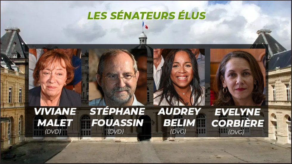Les portraits des sénateurs élus