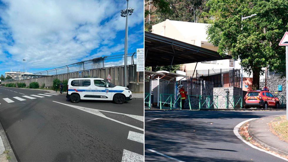 Alertes à la bombe aux lycées Bellepierre et Roland Garros