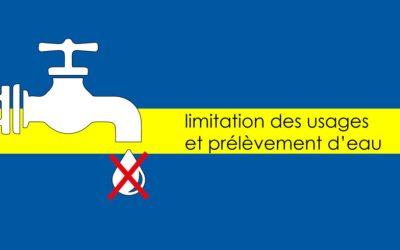 Limitation des usages et prélèvement d’eau dans les communes du territoireLimitation des usages et prélèvement d’eau dans les communes du territoire