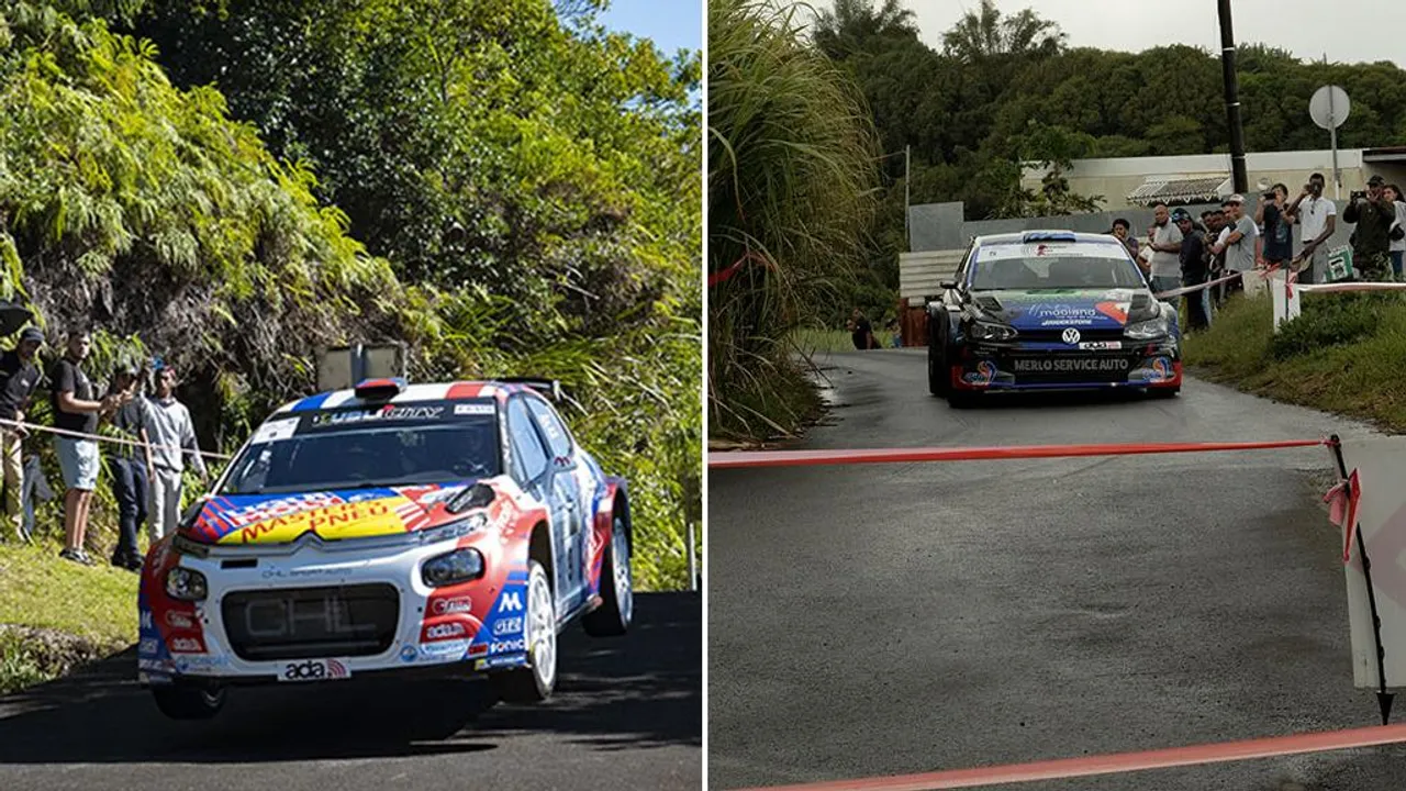 Rehane Gany et Farouck Moullan en pleine course