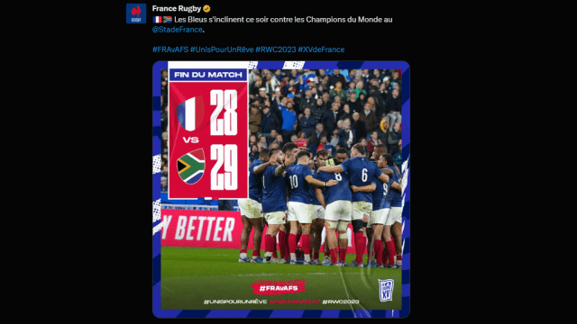 Twitter : France Rugby
