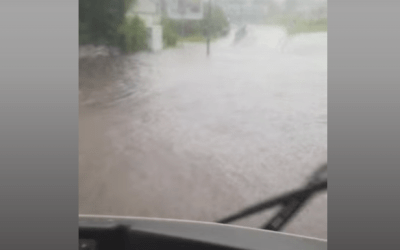 Intempéries : Des routes inondées dans le Nord et l’Est de La Réunion