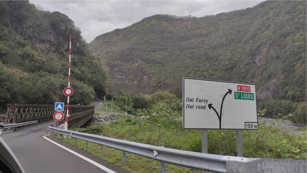 Route de Cilaos, circulation