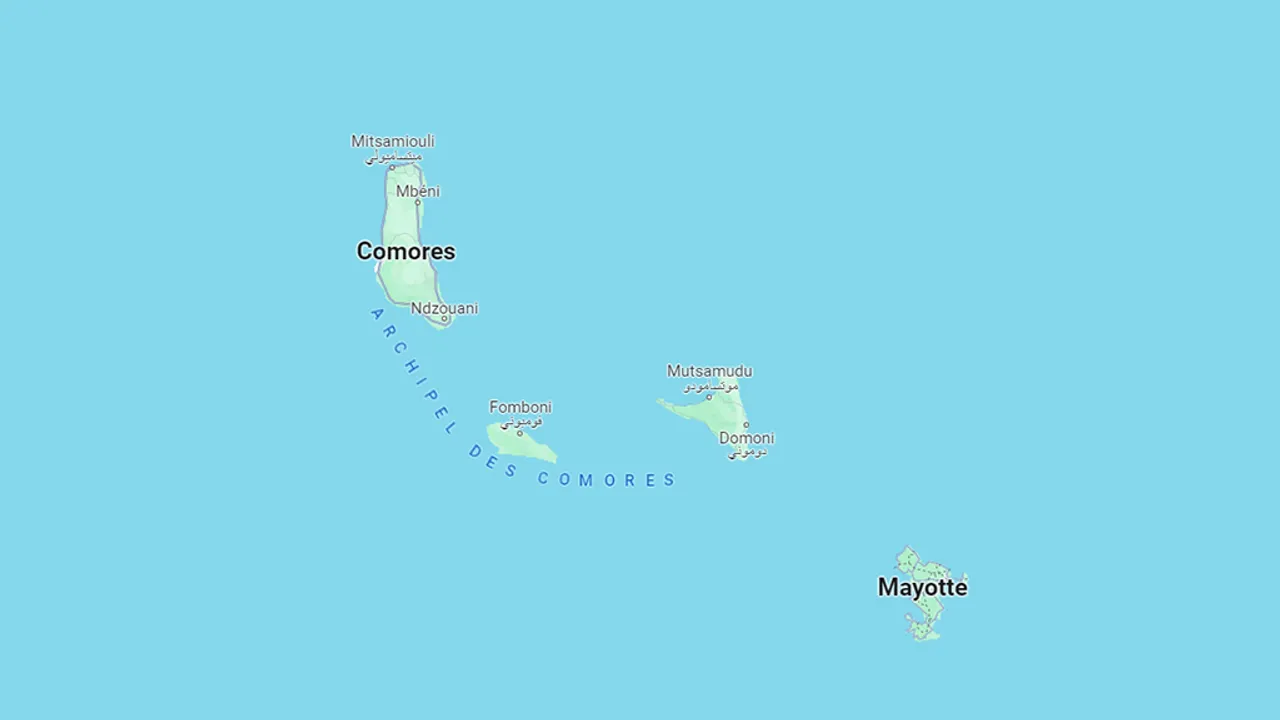 Carte Comores