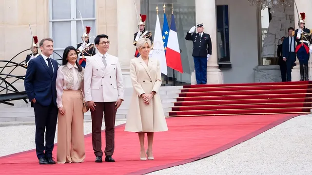 Andry Rajoelina et Emmanuel Macron Macron, Madagascar
