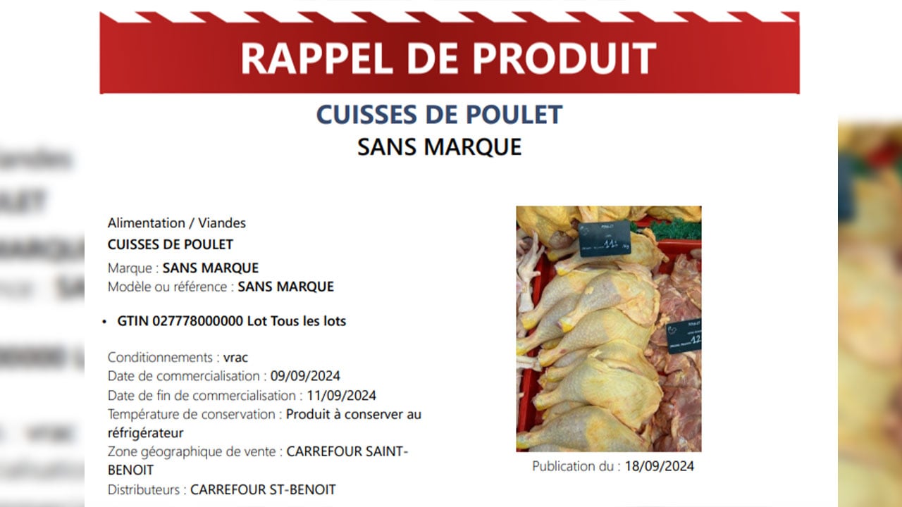 Risque de salmonelle
