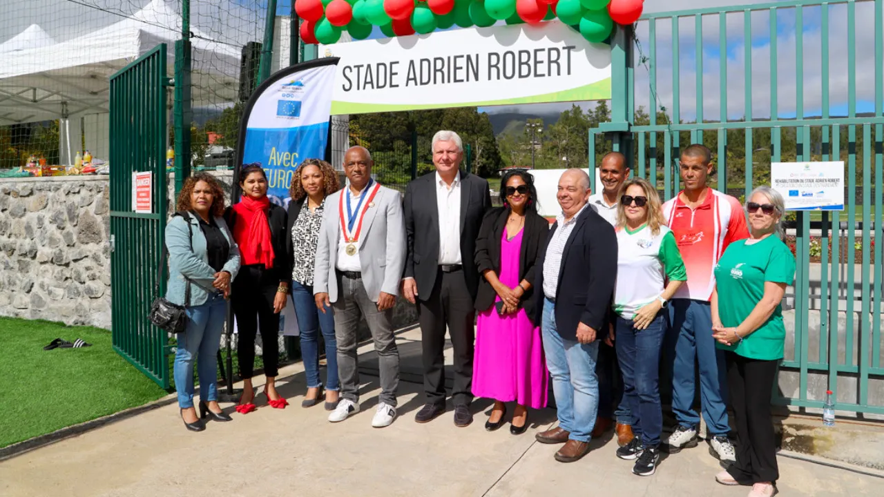 inauguration stade plaine palmistes