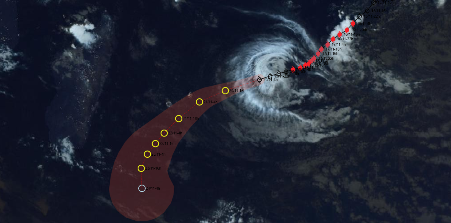 Bheki devrait circuler au sud de La Réunion