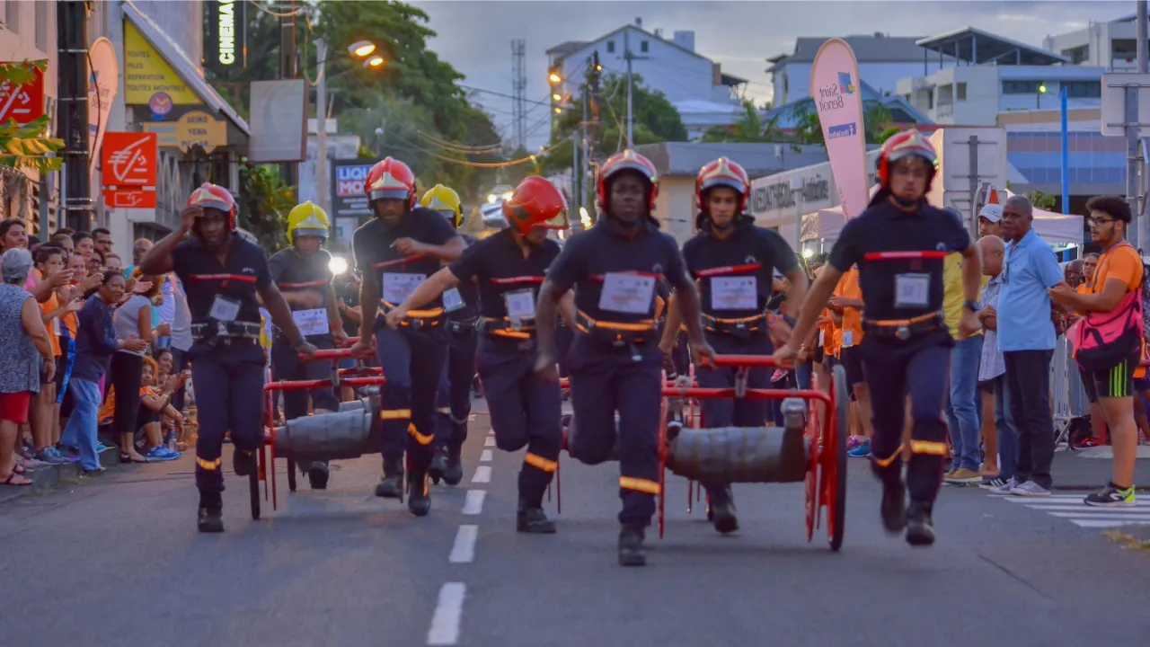 st benoit pompiers corrida