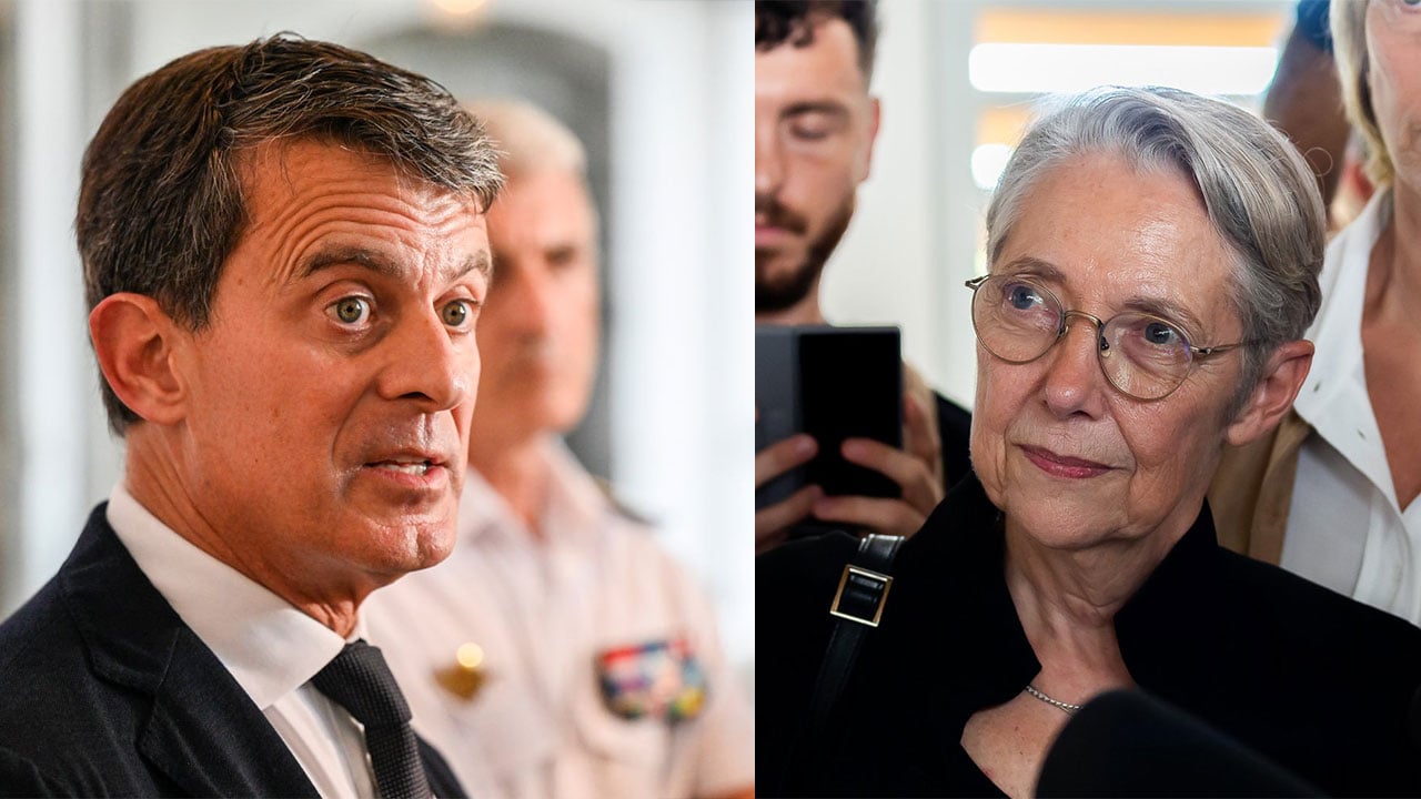 Manuel Valls et Elisabeth Borne