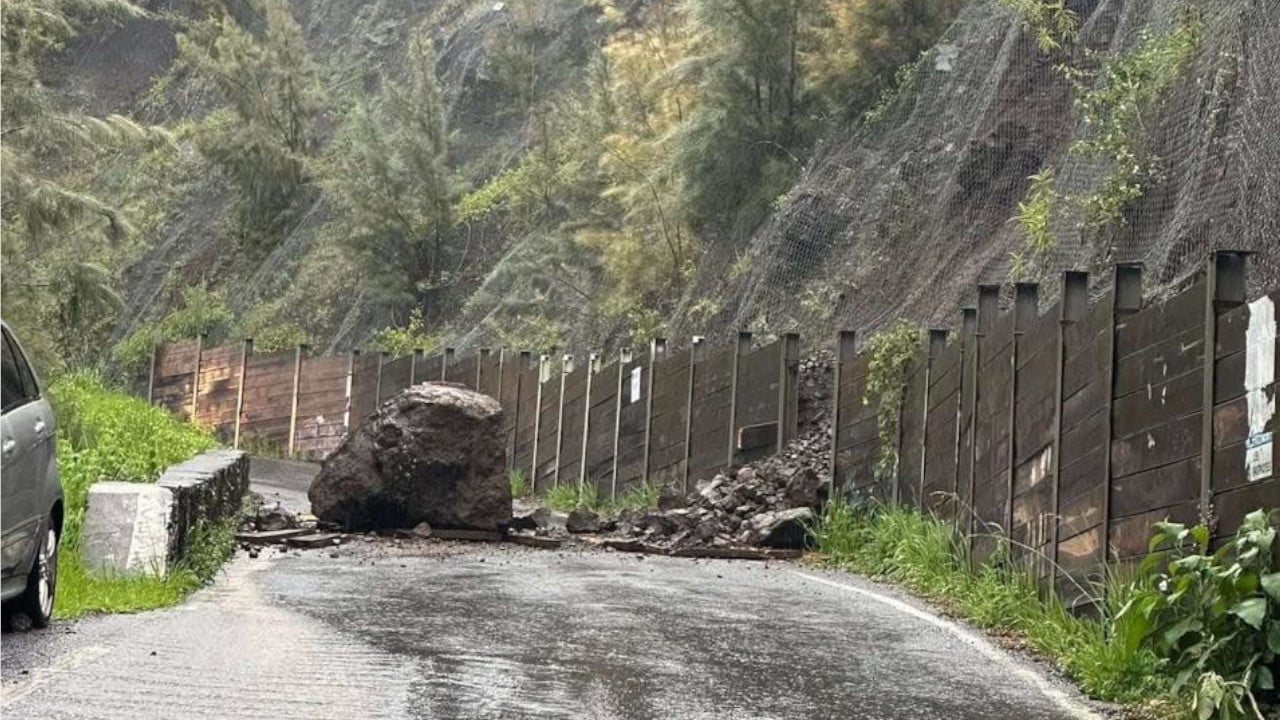 éboulis route cilaos