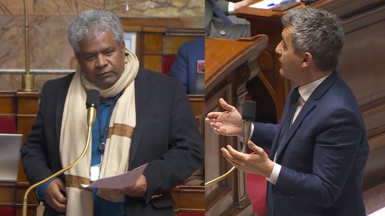 Darmanin avait pris la parole lors de la 1ere séance, Ratenon n'avait pas pris la parole car peut-être absent. Ratenon a fait une intervention lors de la 2nde séance, mais ne répondait pas directement à Darmanin. J'ai quand même fait un montage avec les deux. J'ai checké l'ensemble des retranscriptions et les deux vidéos sur le site de l'Assemblée