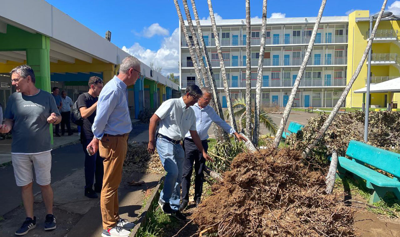 cyrille melchior au collège mille roche, département de la réunion