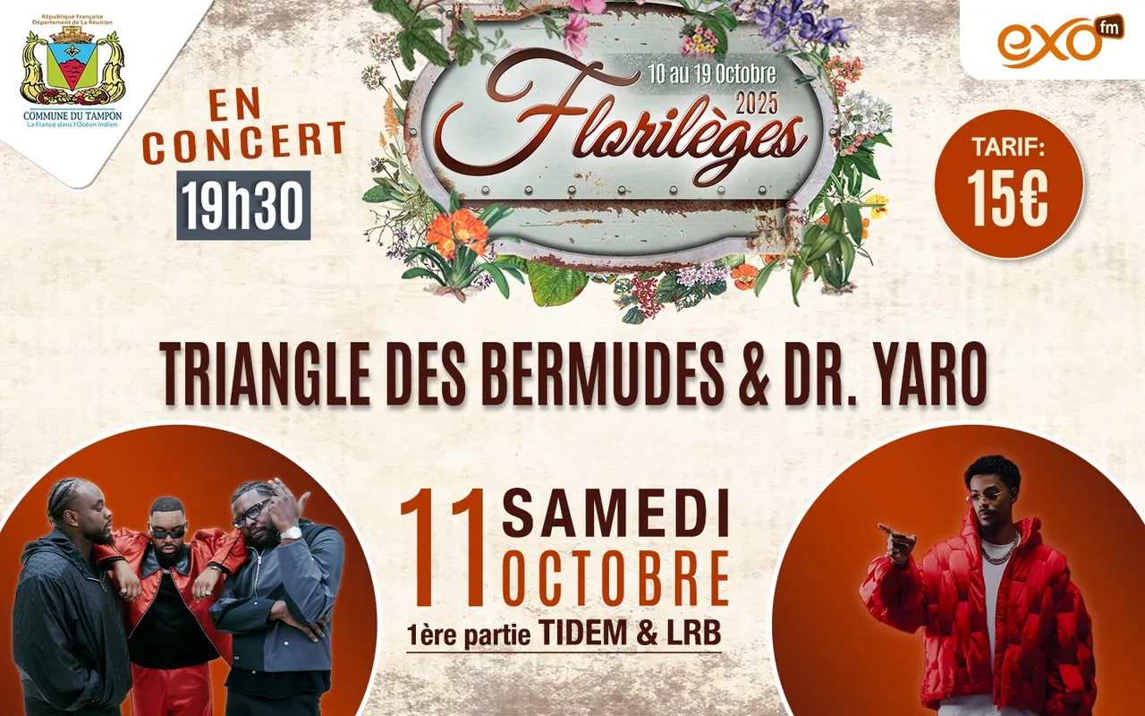 TDB ET Dr. YARO SDM remplacé par le Triangle des Bermudes vendredi 11 octobre aux Florilèges.