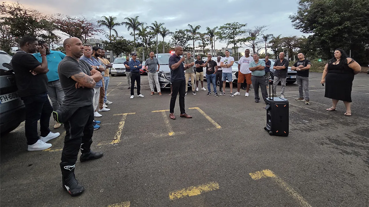 Grève des taxis 4 Taxis, La Réunion