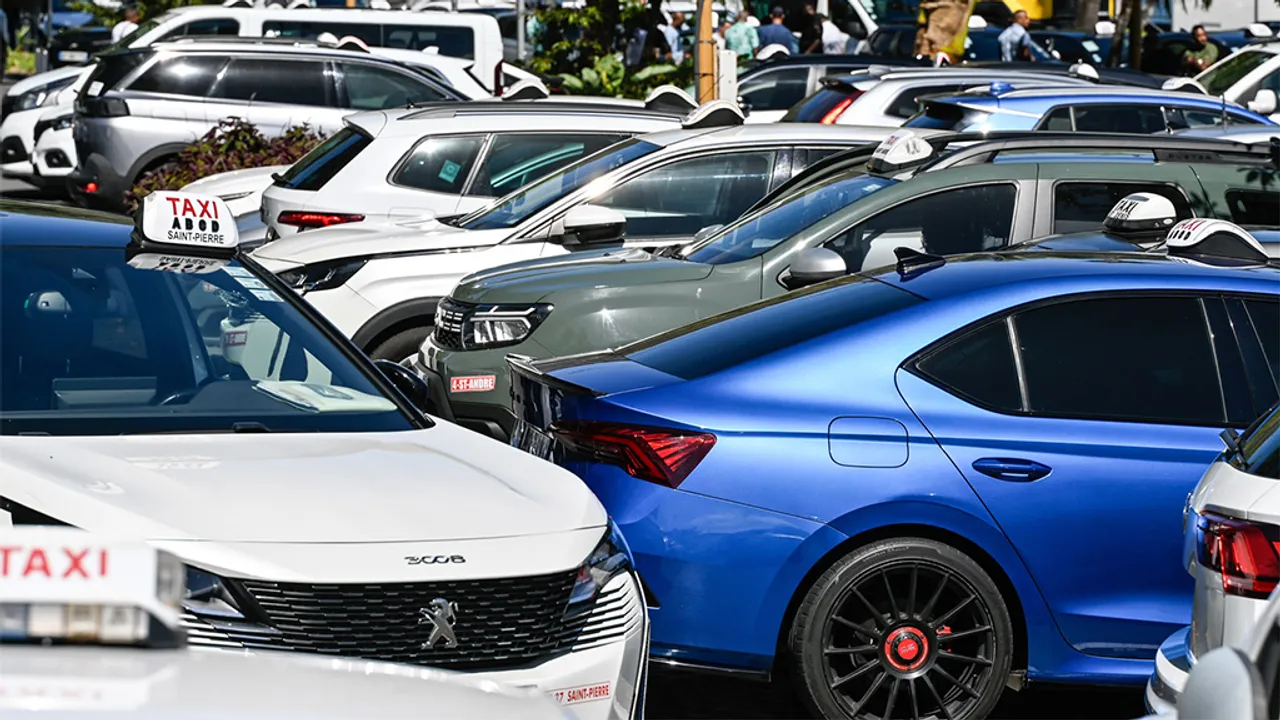 Grève des taxis Grvève des taxis, la Réunion