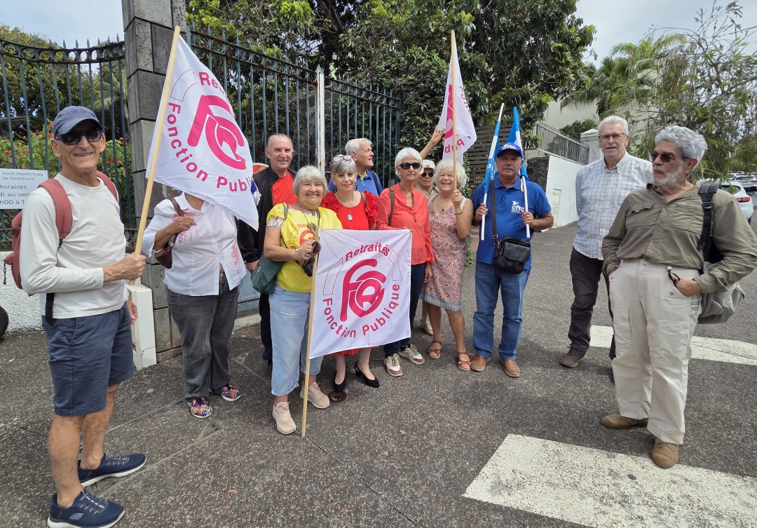 Budget 2026 : les retraités mobilisés à Saint-Pierre.