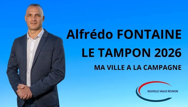 Alfrédo Fontaine Alfrédo Fontaine se lance pour la première fois dans les municipales dans sa ville du Tampon.
