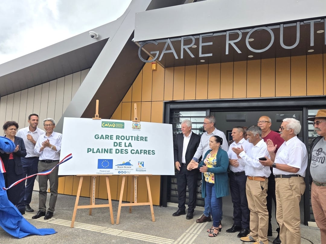 Inauguration de la gare de la Plaine des Cafres.