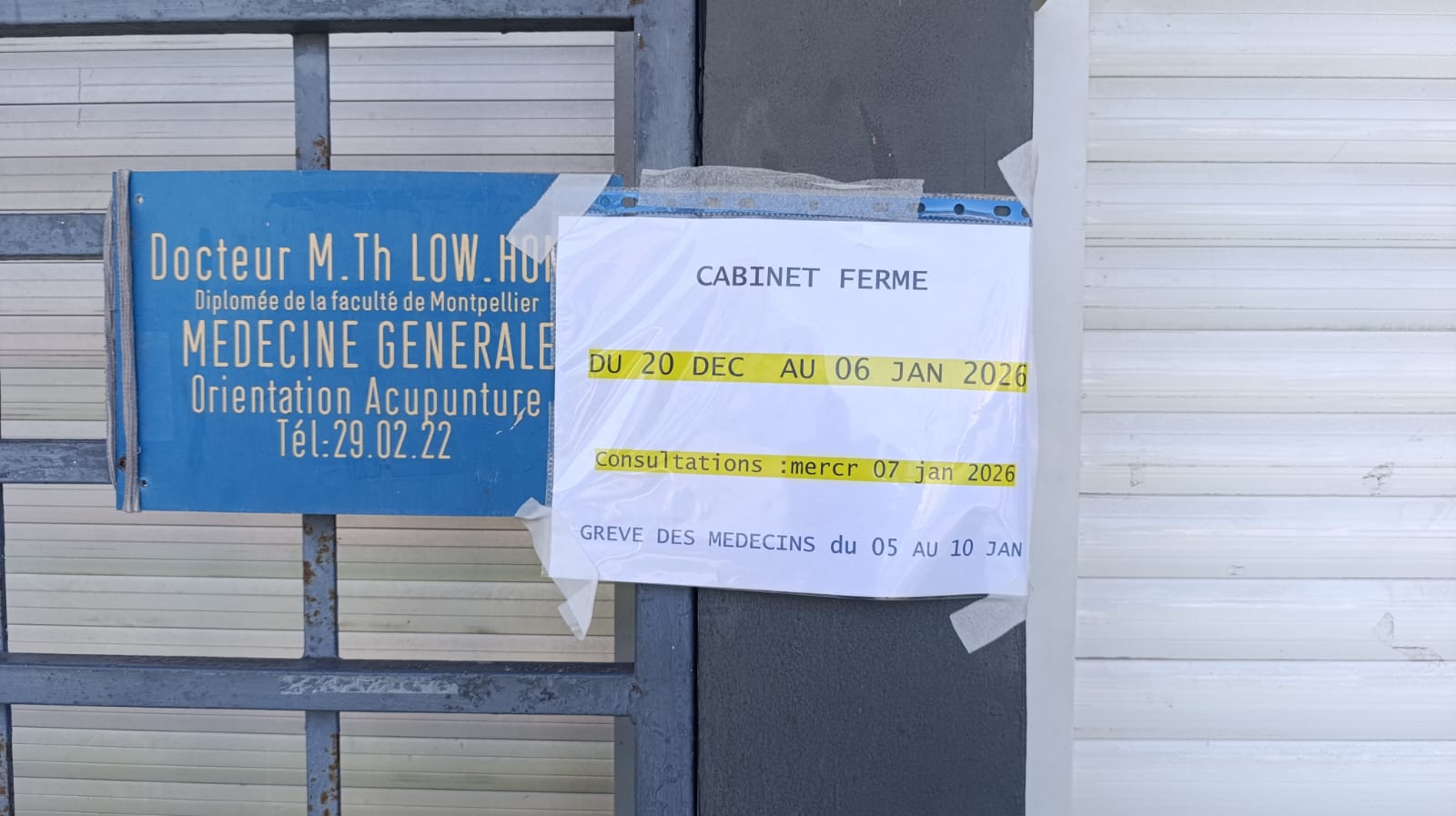 Grève des médecins, La Réunion