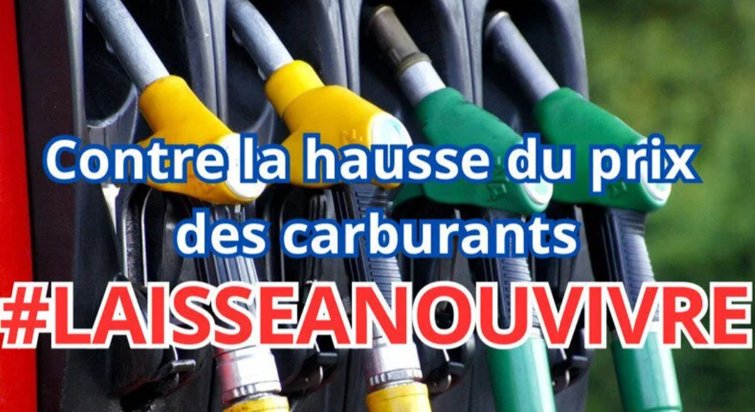 petition contre la hausse des carburants