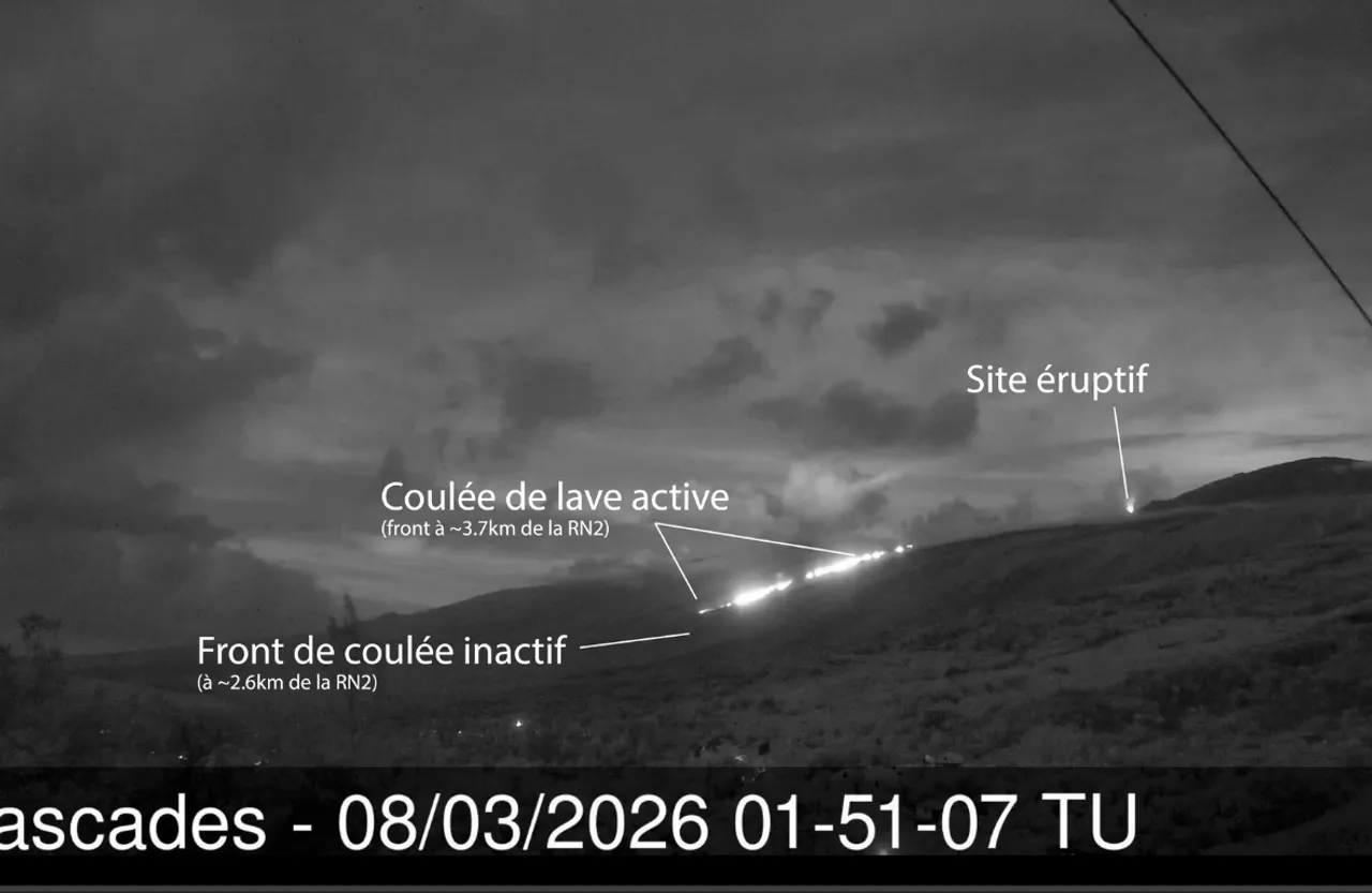 capture d'écran volcan 8 mars